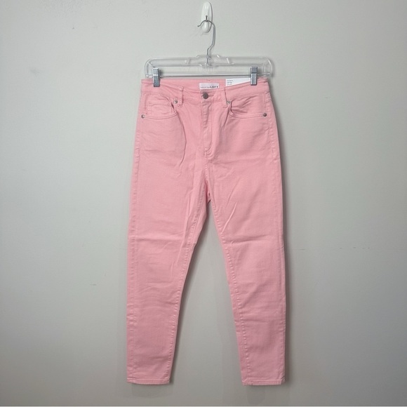 Loft High Rise Skinny Jeans Pink Curvy Fit - Picture 3 of 7